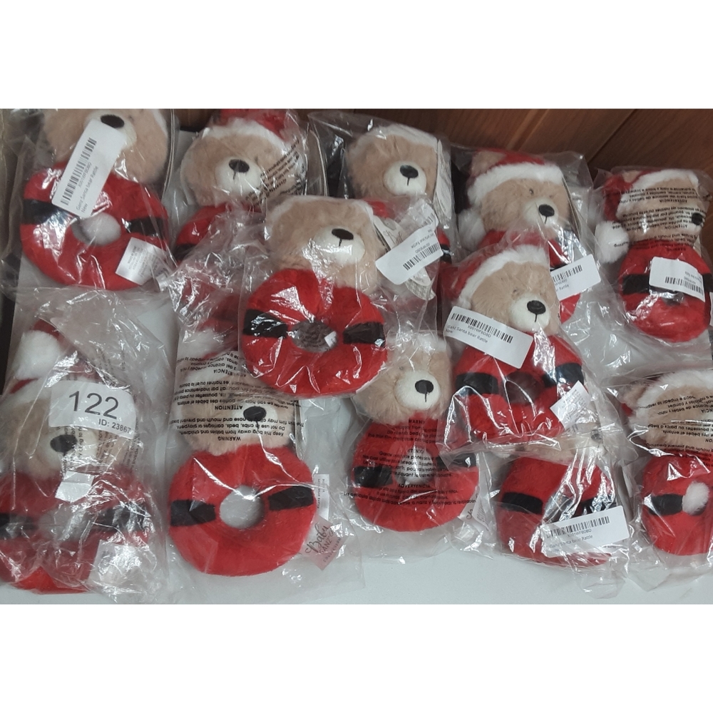 Bulk Bundle 12pcs Ganz Baby Santa Plush Toy